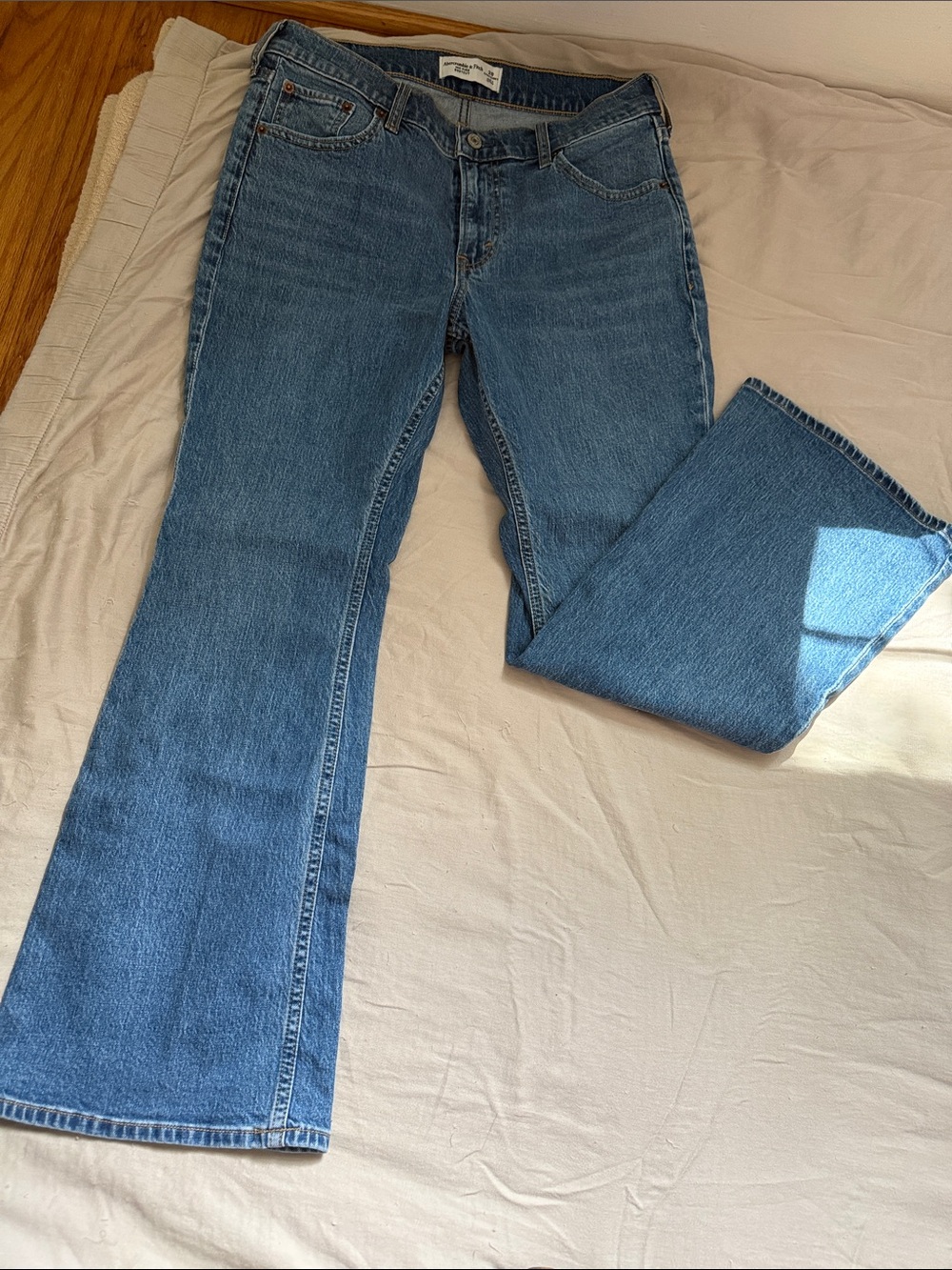 Abercrombie & Fitch Women's Blue Flare Jeans